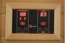 Golden Designs Maxxus 3 Person Corner Near Zero EMF FAR Infrared Carbon Canadian Red Cedar Sauna MX-K356-01-ZF Ced