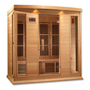 Golden Designs Maxxus 4 Person Low EMF FAR Infrared Carbon Canadian Hemlock Sauna - MX-K406-01