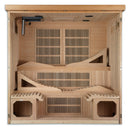 Golden Designs "Monaco Elite" 6-person PureTech Near Zero Far Infrared Sauna Canadian Hemlock - GDI-6996-01