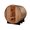 GOLDEN DESIGNS "ST. MORITZ" 2 PERSON BARREL TRADITIONAL STEAM SAUNA - PACIFIC CEDAR GDI-B002-01