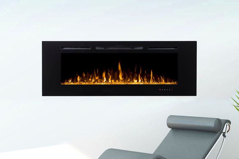 Challenger 60'' Wall Mount / Recessed Linear Electric Fireplace