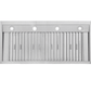 Kucht 48-Inch Wall Mounted Hood 1200 CFM in White KRH4815A-W