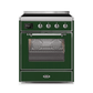 ILVE 30" Majestic II Series Freestanding Electric Single Oven Range with 4 Elements, Triple Glass Cool Door, Convection Oven, TFT Oven Control Display and Child Lock UMI30NE3