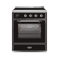 ILVE 30" Majestic II Series Freestanding Electric Single Oven Range with 4 Elements, Triple Glass Cool Door, Convection Oven, TFT Oven Control Display and Child Lock UMI30NE3