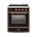 ILVE 30" Majestic II Series Freestanding Electric Single Oven Range with 4 Elements, Triple Glass Cool Door, Convection Oven, TFT Oven Control Display and Child Lock UMI30NE3