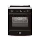 ILVE 30" Majestic II Series Freestanding Electric Single Oven Range with 4 Elements, Triple Glass Cool Door, Convection Oven, TFT Oven Control Display and Child Lock UMI30NE3
