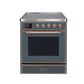 ILVE 30" Majestic II Series Freestanding Electric Single Oven Range with 4 Elements, Triple Glass Cool Door, Convection Oven, TFT Oven Control Display and Child Lock UMI30NE3