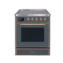 ILVE 30" Majestic II Series Freestanding Electric Single Oven Range with 4 Elements, Triple Glass Cool Door, Convection Oven, TFT Oven Control Display and Child Lock UMI30NE3