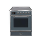 ILVE 30" Majestic II Series Freestanding Electric Single Oven Range with 4 Elements, Triple Glass Cool Door, Convection Oven, TFT Oven Control Display and Child Lock UMI30NE3