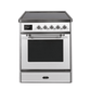 ILVE 30" Majestic II Series Freestanding Electric Single Oven Range with 4 Elements, Triple Glass Cool Door, Convection Oven, TFT Oven Control Display and Child Lock UMI30NE3