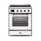 ILVE 30" Majestic II Series Freestanding Electric Single Oven Range with 4 Elements, Triple Glass Cool Door, Convection Oven, TFT Oven Control Display and Child Lock UMI30NE3