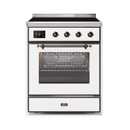 ILVE 30" Majestic II Series Freestanding Electric Single Oven Range with 4 Elements, Triple Glass Cool Door, Convection Oven, TFT Oven Control Display and Child Lock UMI30NE3
