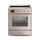 ILVE 30" Majestic II Series Freestanding Electric Single Oven Range with 4 Elements, Triple Glass Cool Door, Convection Oven, TFT Oven Control Display and Child Lock UMI30NE3