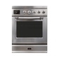 ILVE 30" Majestic II Series Freestanding Electric Single Oven Range with 4 Elements, Triple Glass Cool Door, Convection Oven, TFT Oven Control Display and Child Lock UMI30NE3