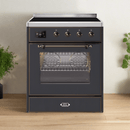 ILVE 30" Majestic II Series Freestanding Electric Single Oven Range with 4 Elements, Triple Glass Cool Door, Convection Oven, TFT Oven Control Display and Child Lock UMI30NE3