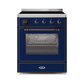 ILVE 30" Majestic II Series Freestanding Electric Single Oven Range with 4 Elements, Triple Glass Cool Door, Convection Oven, TFT Oven Control Display and Child Lock UMI30NE3