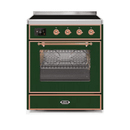 ILVE 30" Majestic II Series Freestanding Electric Single Oven Range with 4 Elements, Triple Glass Cool Door, Convection Oven, TFT Oven Control Display and Child Lock UMI30NE3