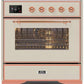 ILVE 30" Majestic II Series Gas Burner and Electric Oven Range with 5 Sealed Burners (UM30DNE3) - Antique White