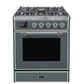 ILVE 30" Majestic II Series Gas Burner and Electric Oven Range with 5 Sealed Burners UM30DNE3