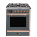 ILVE 30" Majestic II Series Gas Burner and Electric Oven Range with 5 Sealed Burners UM30DNE3