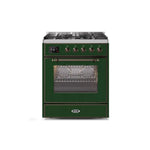 ILVE 30" Majestic II Series Gas Burner and Electric Oven Range with 5 Sealed Burners UM30DNE3