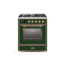 ILVE 30" Majestic II Series Gas Burner and Electric Oven Range with 5 Sealed Burners UM30DNE3