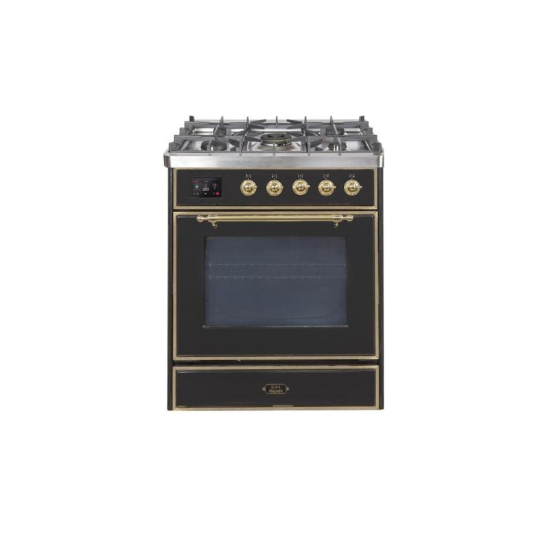 ILVE 30" Majestic II Series Gas Burner and Electric Oven Range with 5 Sealed Burners UM30DNE3