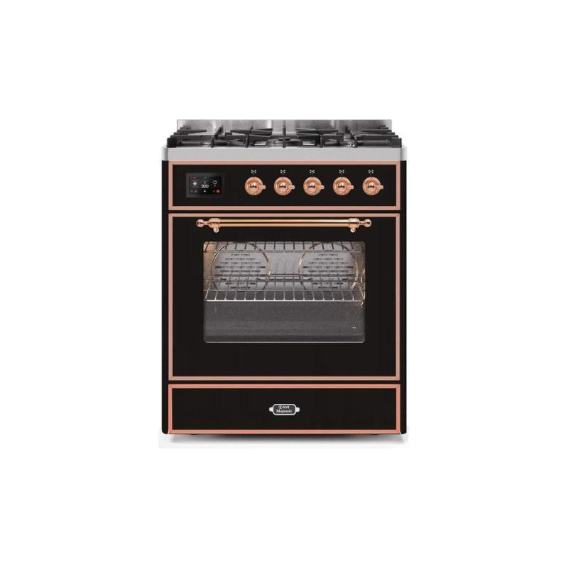 ILVE 30" Majestic II Series Gas Burner and Electric Oven Range with 5 Sealed Burners UM30DNE3