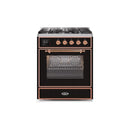 ILVE 30" Majestic II Series Gas Burner and Electric Oven Range with 5 Sealed Burners UM30DNE3