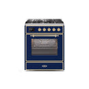 ILVE 30" Majestic II Series Gas Burner and Electric Oven Range with 5 Sealed Burners UM30DNE3