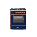 ILVE 30" Majestic II Series Gas Burner and Electric Oven Range with 5 Sealed Burners UM30DNE3