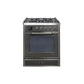 ILVE 30" Majestic II Series Gas Burner and Electric Oven Range with 5 Sealed Burners UM30DNE3
