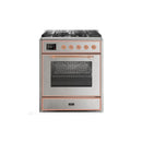 ILVE 30" Majestic II Series Gas Burner and Electric Oven Range with 5 Sealed Burners UM30DNE3