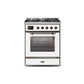 ILVE 30" Majestic II Series Gas Burner and Electric Oven Range with 5 Sealed Burners UM30DNE3
