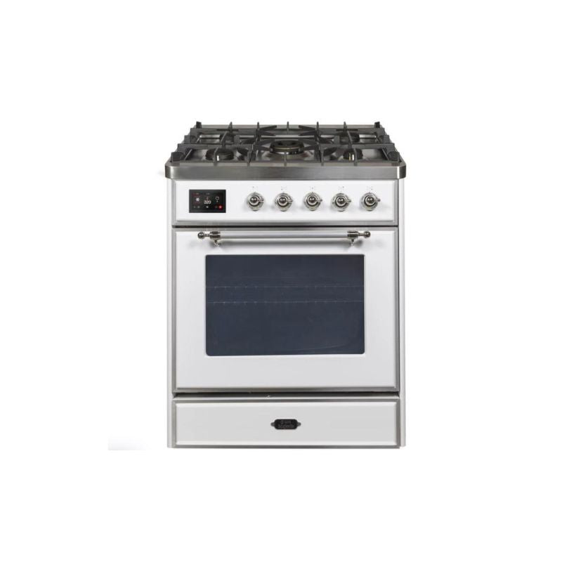 ILVE 30" Majestic II Series Gas Burner and Electric Oven Range with 5 Sealed Burners UM30DNE3