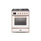 ILVE 30" Majestic II Series Gas Burner and Electric Oven Range with 5 Sealed Burners UM30DNE3