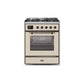 ILVE 30" Majestic II Series Gas Burner and Electric Oven Range with 5 Sealed Burners UM30DNE3