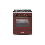 ILVE 30" Majestic II Series Gas Burner and Electric Oven Range with 5 Sealed Burners UM30DNE3