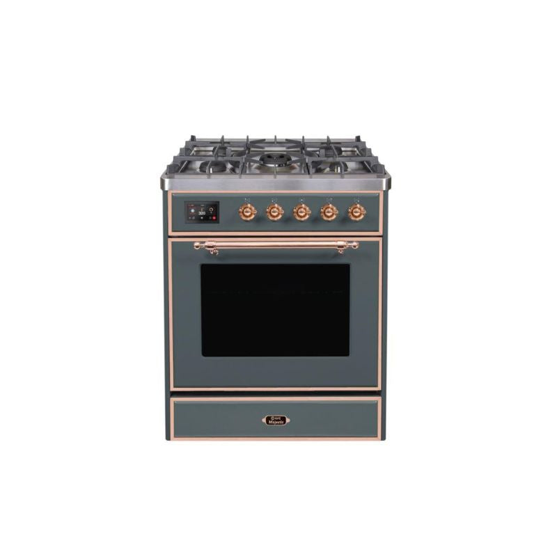 ILVE 30" Majestic II Series Gas Burner and Electric Oven Range with 5 Sealed Burners UM30DNE3