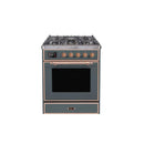 ILVE 30" Majestic II Series Gas Burner and Electric Oven Range with 5 Sealed Burners UM30DNE3
