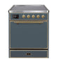 ILVE 30" Majestic II Series Induction Range with 4 Elements 2.3 cu. ft. Total Oven Capacity TFT Oven Control Display UMI30QNE3