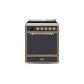 ILVE 30" Majestic II Series Induction Range with 4 Elements 2.3 cu. ft. Total Oven Capacity TFT Oven Control Display UMI30QNE3