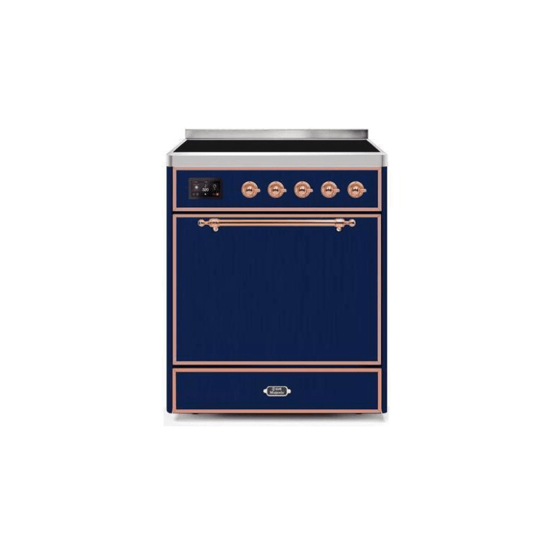 ILVE 30" Majestic II Series Induction Range with 4 Elements 2.3 cu. ft. Total Oven Capacity TFT Oven Control Display UMI30QNE3
