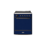ILVE 30" Majestic II Series Induction Range with 4 Elements 2.3 cu. ft. Total Oven Capacity TFT Oven Control Display UMI30QNE3