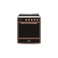 ILVE 30" Majestic II Series Induction Range with 4 Elements 2.3 cu. ft. Total Oven Capacity TFT Oven Control Display UMI30QNE3