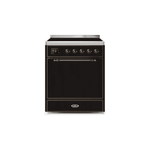 ILVE 30" Majestic II Series Induction Range with 4 Elements 2.3 cu. ft. Total Oven Capacity TFT Oven Control Display UMI30QNE3