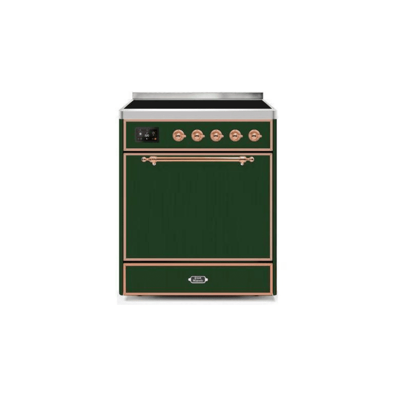 ILVE 30" Majestic II Series Induction Range with 4 Elements 2.3 cu. ft. Total Oven Capacity TFT Oven Control Display UMI30QNE3