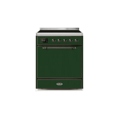 ILVE 30" Majestic II Series Induction Range with 4 Elements 2.3 cu. ft. Total Oven Capacity TFT Oven Control Display UMI30QNE3