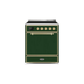 ILVE 30" Majestic II Series Induction Range with 4 Elements 2.3 cu. ft. Total Oven Capacity TFT Oven Control Display UMI30QNE3