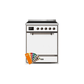 ILVE 30" Majestic II Series Induction Range with 4 Elements 2.3 cu. ft. Total Oven Capacity TFT Oven Control Display UMI30QNE3